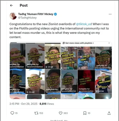 Documented social media post with permanent archive. Perma.cc: https://perma.cc/3BG4-RZK7. Categories: antisemitic_tropes,  antizionism_pretense,  collective_vilification,  conspiracy_theories,  delegitimization,  disinformation,  historical_revisionism,  inflammatory_language,  israel_apartheid_slander,  nazi_comparisons,  threat_rhetoric