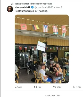 Documented social media post with permanent archive. Perma.cc: https://perma.cc/8WHR-LLPB. Categories: antisemitism_denial,  celebrating_violence,  dehumanization,  denies_israel_existence,  explicit_antisemitism,  extremism,  general_hate,  inflammatory_language,  nazi_comparisons,  threat_rhetoric