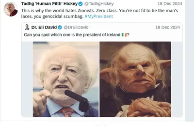 Documented social media post with permanent archive. Perma.cc: https://perma.cc/B6NH-SVTB. Categories: collective_vilification,  dehumanization,  mockery,  nazi_comparisons